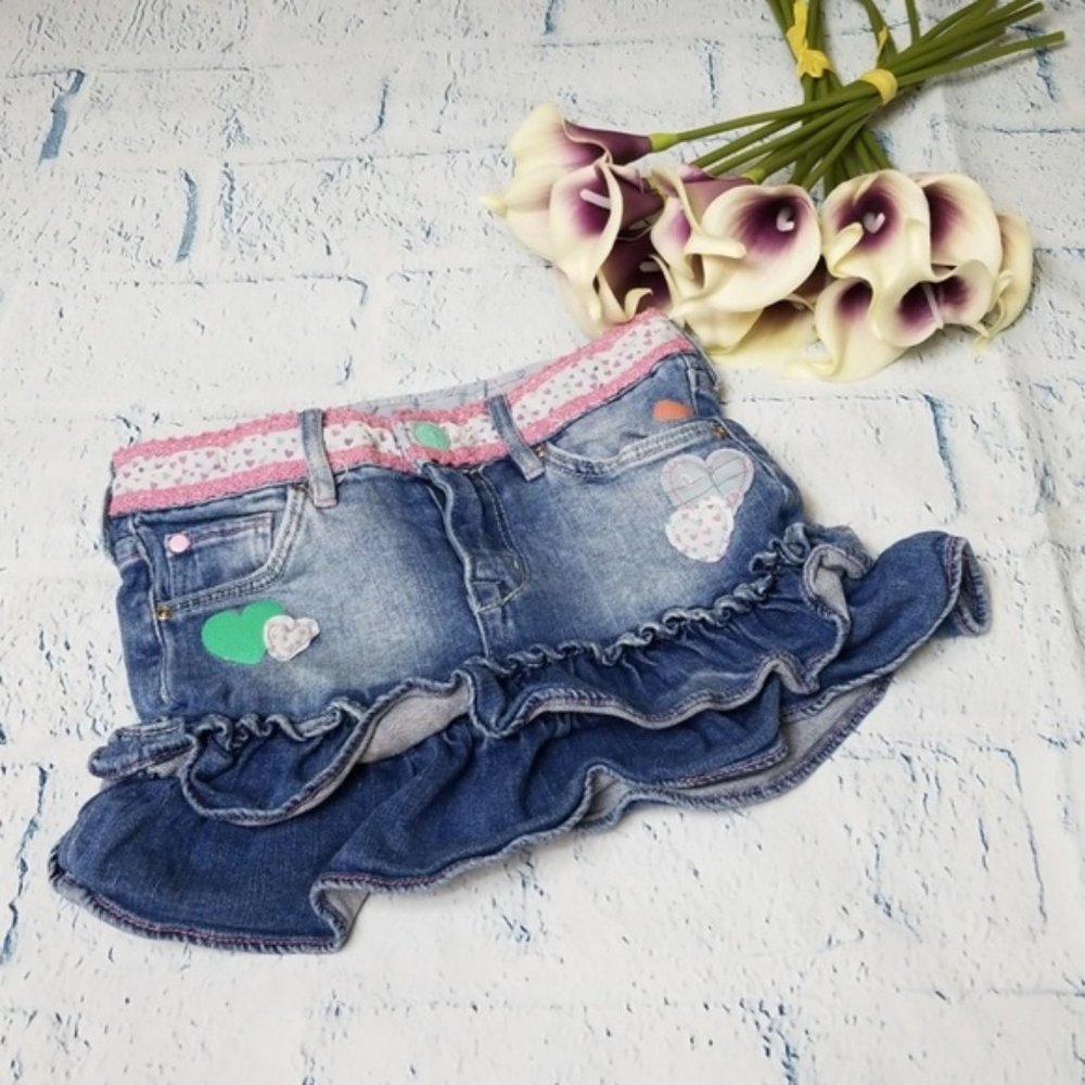 Kid’s H&M Ruffle Hem Jean Skirt